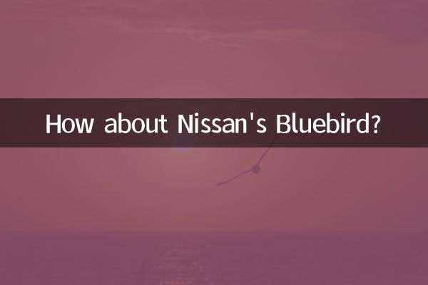 Wie wäre es mit dem Bluebird von Nissan?
