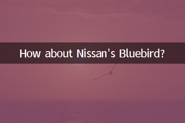 Wie wäre es mit dem Bluebird von Nissan?