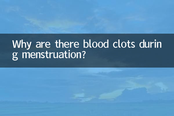 Pourquoi y a-t-il des caillots sanguins pendant les règles ?