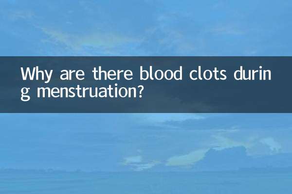 Pourquoi y a-t-il des caillots sanguins pendant les règles ?