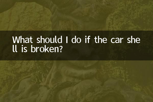 車のシェルが壊れた場合はどうすればよいですか?