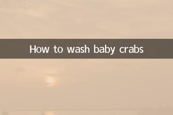 Come lavare i granchietti