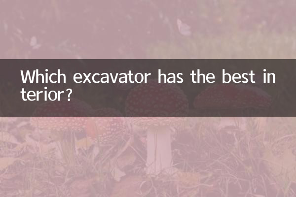 Qual escavadeira tem o melhor interior?