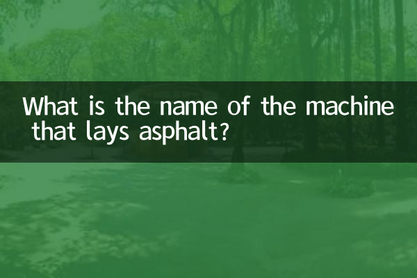Come si chiama la macchina che stende l'asfalto?