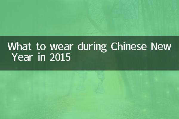 2015过年穿什么