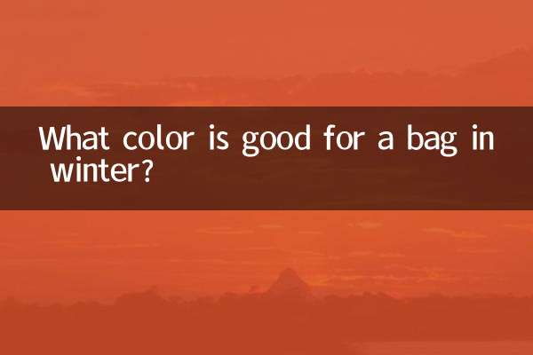 What color is good for a bag in winter?