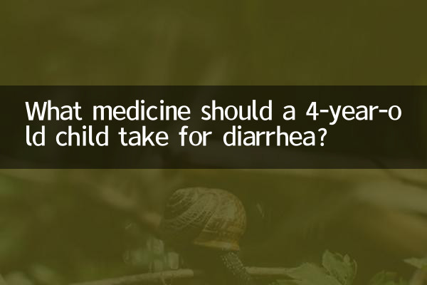 Welche Medikamente sollte ein 4-jähriges Kind gegen Durchfall einnehmen?