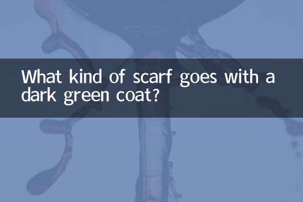 गहरे हरे कोट के साथ किस प्रकार का दुपट्टा मेल खाता है?