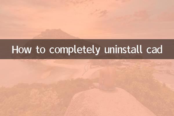 So deinstallieren Sie CAD vollständig