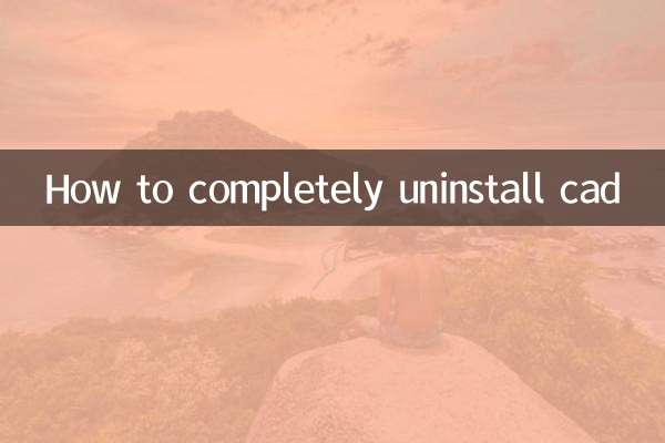 So deinstallieren Sie CAD vollständig