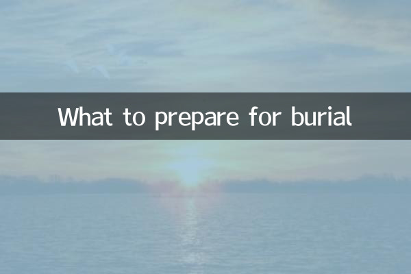 What to prepare for burial