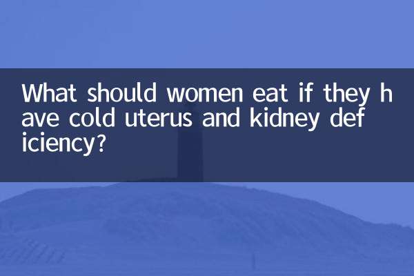 What should women eat if they have cold uterus and kidney deficiency?