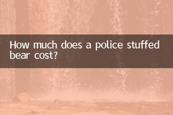 Combien coûte une peluche policier ?