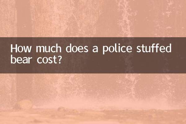 Combien coûte une peluche policier ?