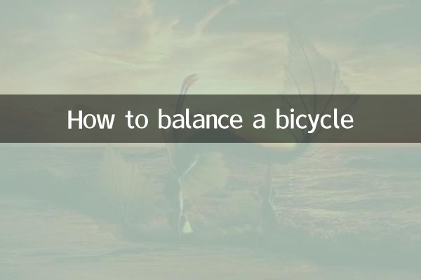 How to balance a bicycle