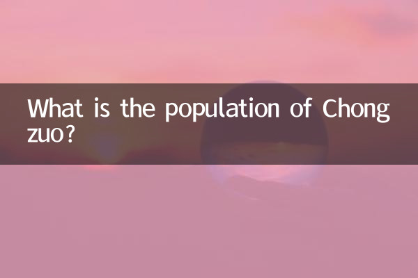 Какова численность населения Чунцзо?