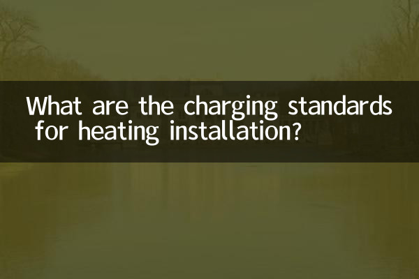 ¿Cuáles son las normas de cobro para la instalación de calefacción?