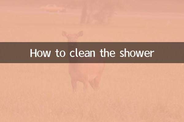 نحوه تمیز کردن دوش