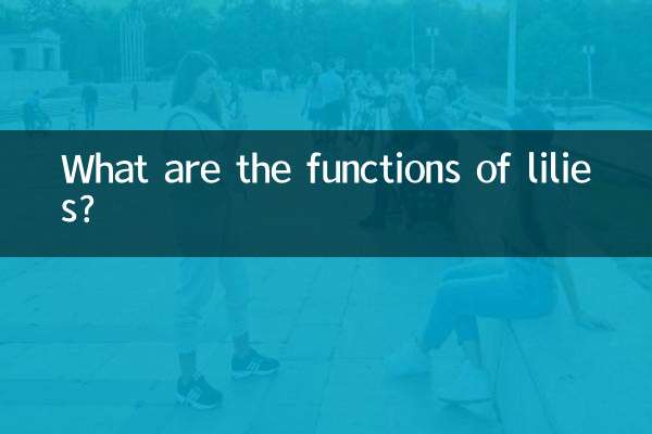 What are the functions of lilies?