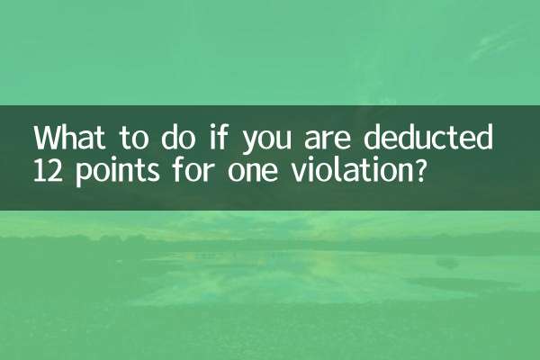 यदि एक उल्लंघन के लिए आपसे 12 अंक काट लिए जाएं तो क्या करें?