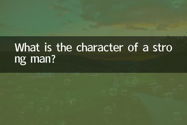 ما هي شخصية الرجل القوي؟