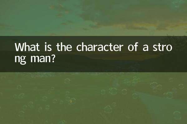 ما هي شخصية الرجل القوي؟