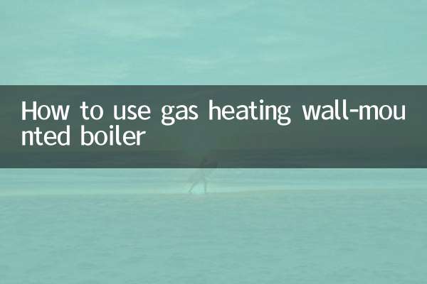 So verwenden Sie einen Wandkessel mit Gasheizung