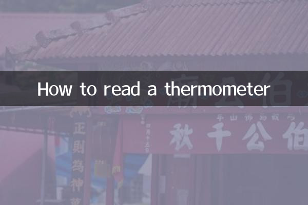 Come leggere un termometro