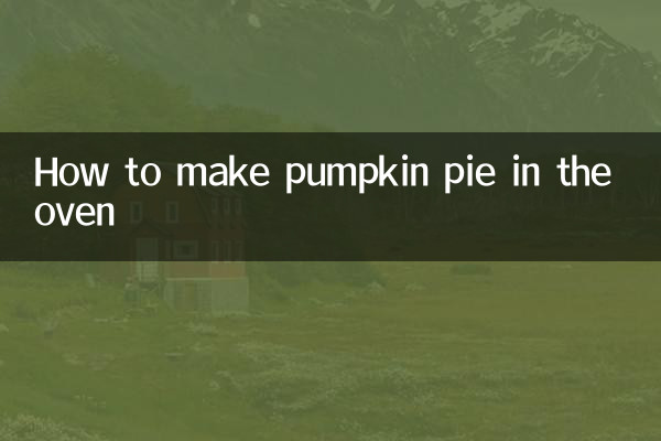 Cómo hacer pastel de calabaza en el horno.