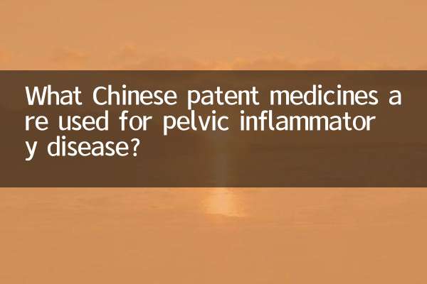 What Chinese patent medicines are used for pelvic inflammatory disease?