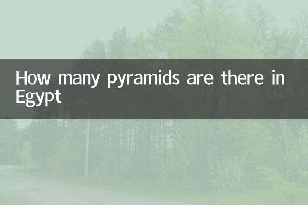 Combien y a-t-il de pyramides en Egypte