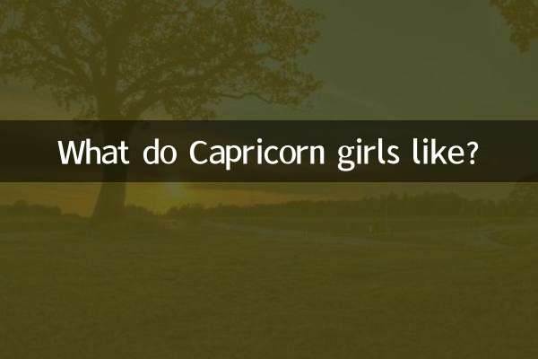 Was mögen Steinbockmädchen?