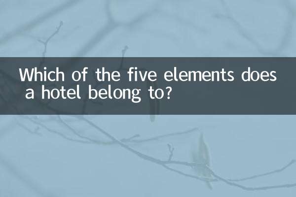 یک هتل متعلق به کدام یک از پنج عنصر است؟
