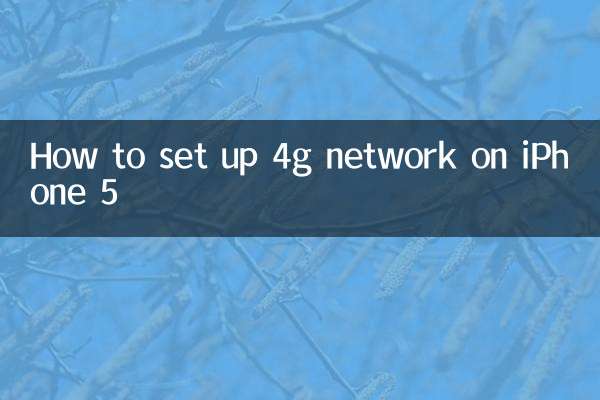 Comment configurer un réseau 4G sur iPhone 5