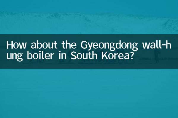 ماذا عن غلاية جيونج دونج المعلقة على الحائط في كوريا الجنوبية؟