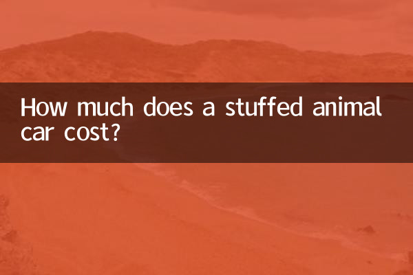 Quanto custa um carro de pelúcia?
