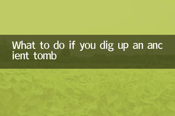 Que faire si vous déterrez une tombe ancienne