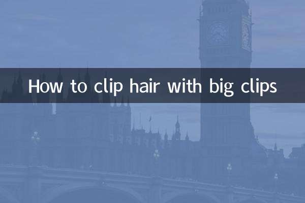Come tagliare i capelli con fermagli grandi