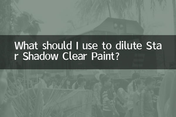What should I use to dilute Star Shadow Clear Paint?