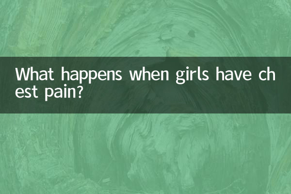 여자아이에게 가슴 통증이 생기면 어떻게 되나요?