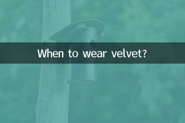 Wann trägt man Samt?