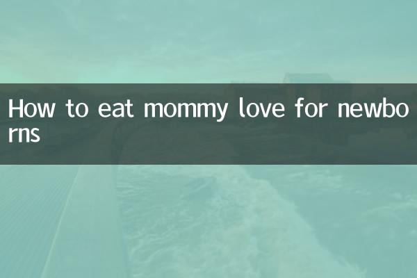 Come mangiare l'amore della mamma per i neonati