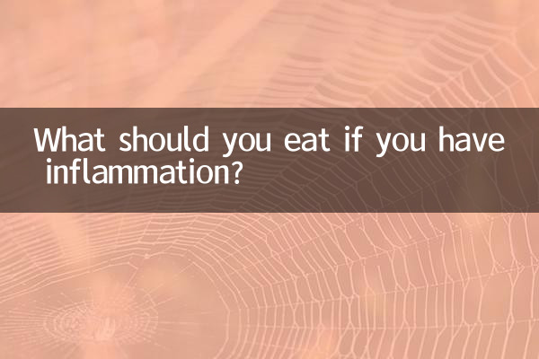 Was sollte man bei einer Entzündung essen?