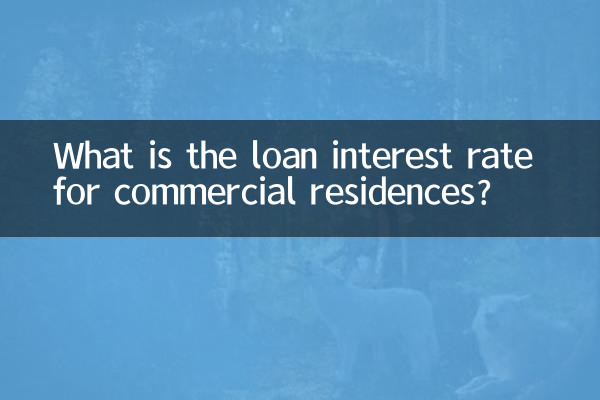 商业住宅怎么贷款利率