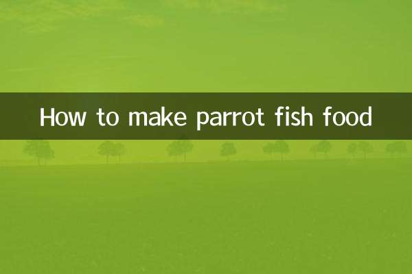 Wie man Papageienfischfutter zubereitet
