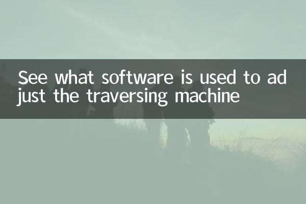 Sehen Sie, mit welcher Software die Verlegemaschine eingestellt wird