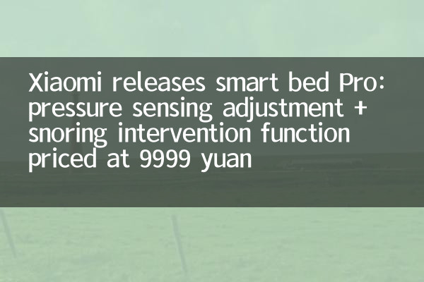 Xiaomi veröffentlicht Smart Bett Pro: Druckerkennung Einstellung + Schnarchinterventionsfunktion bei 9999 Yuan
