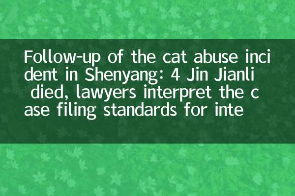 沈阳虐猫事件后续：4 只金渐层死亡，律师解读故意毁坏财物罪立案标准