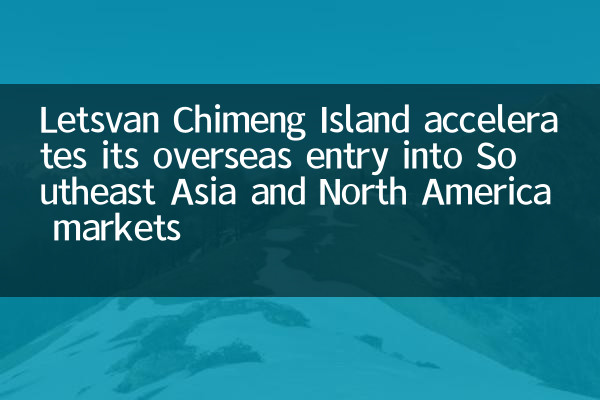 Letsvan Island Island ускоряет свою зарубежную вступление в Юго -Восточную Азию и Северную Америку.