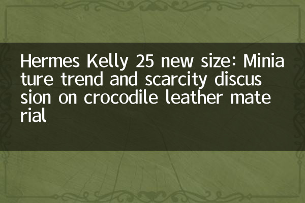 Hermes Kelly 25 Новый размер: миниатюрная тенденция и дефицит дискуссии о крокодиловой коже материале